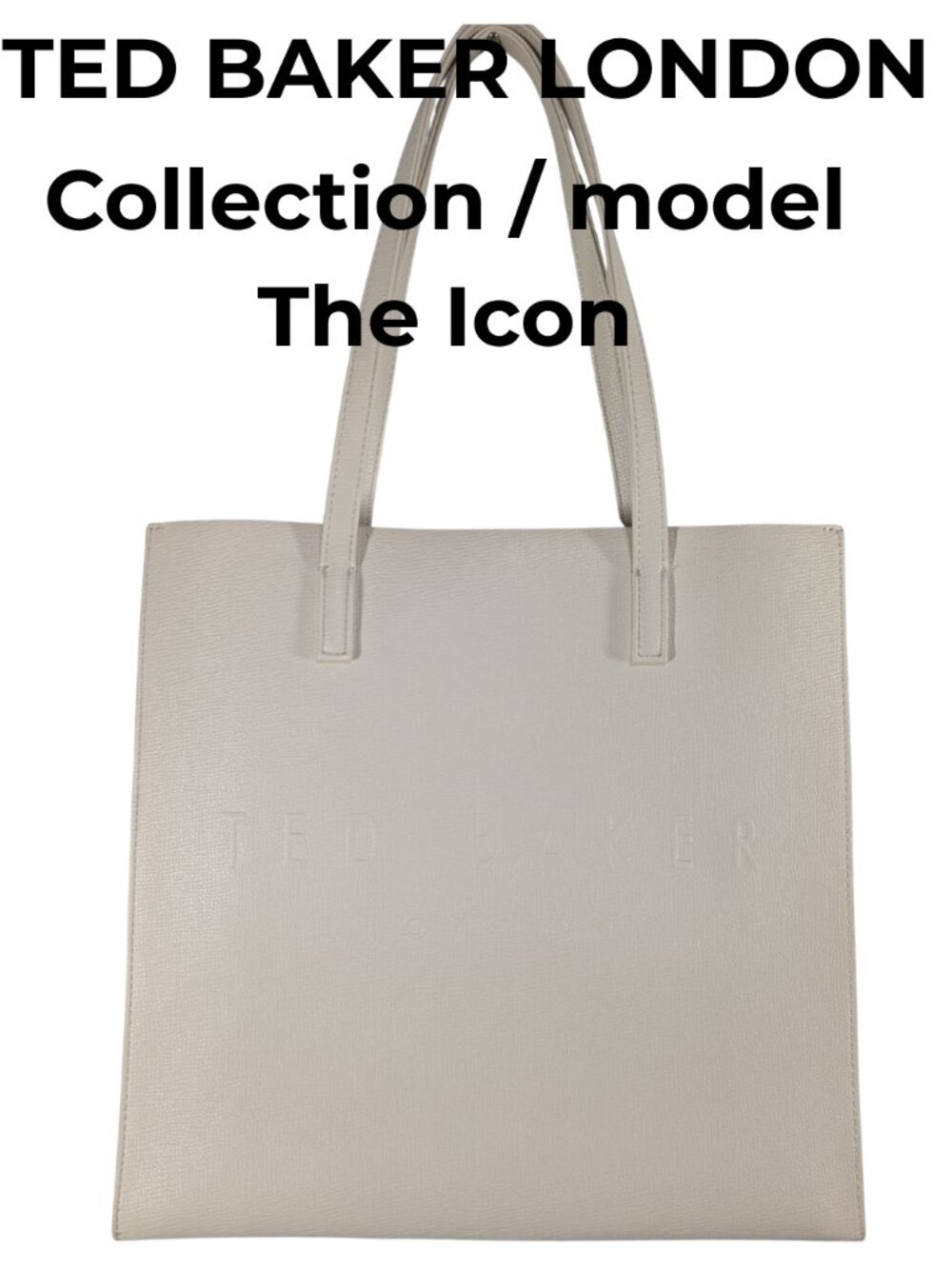 Ted Baker London The Icon Large Cream Tote Bag NWT